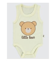 Civil Baby Erkek Bebek Çıtçıtlı Badi 1-36 Ay  Fil Dişi (Çok Açık Fildişi)
