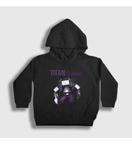 Presmono Unisex Çocuk Beyaz Titan Tvman Skibidi Toilet Kapüşonlu Sweatshirt 482787tt (Siyah)