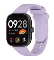 Xiaomi Redmi Watch 4 Uyumlu Purelux Soft Yumuşak Silikon Kordon (Lila)