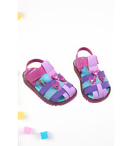 Papuç Sepeti Arzen-2879 Kız Bebek Ortopedik Sandalet Ayakkabı (Çok Renkli)