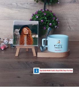İngilizce Öğretmeni Fotoğraflı Dekoratif Taş, Kupa Bardak Beyaz Hediye Öğretmen Günü Hediyesi (Model 8)