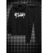 Unisex Naruto Baskılı Eşofman Takımı (Siyah)