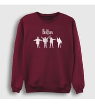 Presmono Unisex Siyah Signals The Beatles Sweatshirt