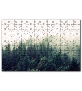 Cakapuzzle Sisler İçindeki Yemyeşil Orman Puzzle Yapboz MDF (Ahşap) (1000 Parça)