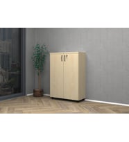 Vena Tam Kapak Ofis Dosya Dolap 80x35x115cm (Akçaağaç Rengi )