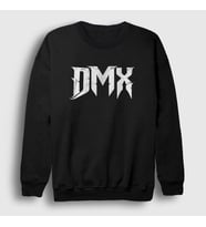Presmono Unisex Beyaz Logo Dmx Sweatshirt 225253tt (Siyah)