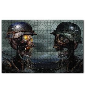 Cakapuzzle  Miferli İskelet Askerler  Puzzle Yapboz MDF (Ahşap) (255 Parça)