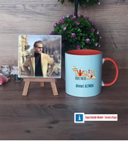 Tarih Öğretmenine Hediye Fotoğraflı Dekoratif Taş, Kupa Bardak Beyaz Hediye Öğretmenler Günü Hediyesi (Model 13)