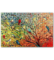 Cakapuzzle Ağaçta Rengarenk 27 Kuş  Puzzle Yapboz MDF (Ahşap) (500 Parça)