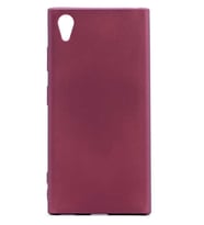 Sony Xperia XA1 Plus Kılıf Soft Mat Premier Case (Mürdüm)
