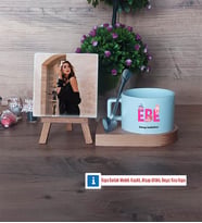 Ebe Fotoğraflı Dekoratif Taş, Kupa Bardak Beyaz Hediye (Model 8)