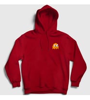 Presmono Unisex Kırmızı Clyde Pac Man Pacman Kapüşonlu Sweatshirt 310550tt (Kırmızı)