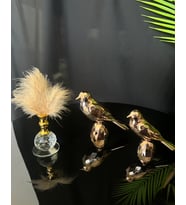 Meadow Gold Dekoratif Kuş ve Tüylük Seti (Gold)
