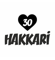 Kalpli 30 Hakkari Araba Sticker siyah 20x15 CM (Siyah)