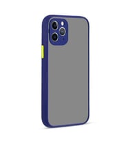 Apple iPhone 12 Pro Max Kılıf Köşeleri Airbagli Silikon Kılıf (Lacivert)