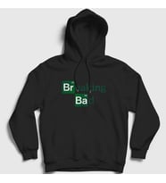 Presmono Unisex Gri Logo Breaking Bad Kapüşonlu Sweatshirt 185290tt (Siyah)