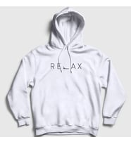 Presmono Unisex Beyaz Relax Kapüşonlu Sweatshirt 444250tt (Beyaz)