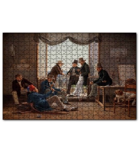 Cakapuzzle Danimarkalı Sanatçılar Roma'da  Puzzle Yapboz MDF (Ahşap) (500 Parça)