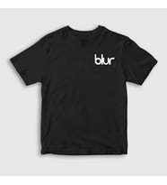 Presmono Unisex Çocuk Beyaz Logo Blur T-Shirt 453749tt (Siyah)