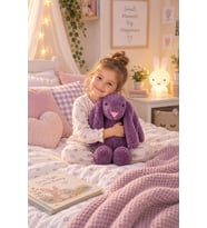 ÖZGÜNER  OYUNCAK  Uyku Arkadaşım Tavşan 65  Peluş Tavşan (Lila)
