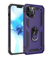 Mopal İphone 12 Pro 5.4 İnc Yüzüklü Tank Telefon Kılıfı (Mor)