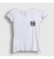 Presmono Kadın Sarı Kanji Go Anime Dragon Ball T-Shirt 236223tt (Beyaz)