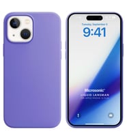 Microsonic Apple iPhone 15 Plus Kılıf Liquid Lansman Silikon Mor (Lila)