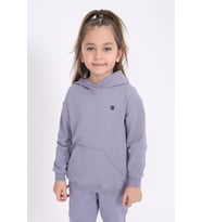 Toontoy Kız Çocuk Baskılı Sweatshirt (Koyu Gri)