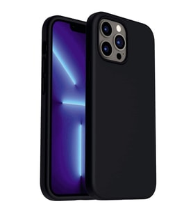 iPhone 12 Pro Kılıf Kamera Korumalı Silikon Rubber Arka Kapak (Siyah)