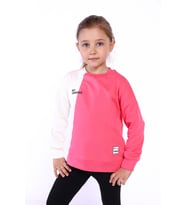 Toontoy Kız Çocuk Blok Kesikli Sweatshirt (Lila)