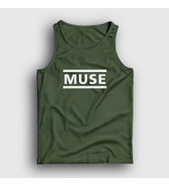 Presmono Unisex Sarı Logo Muse Atlet 69888tt (Haki)