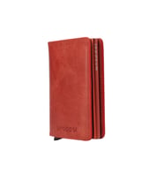 Wrapsol Mekanizmalı Cüzdan Akıllı Kartlık Book Deri (Kırmızı-Kırmızı)