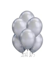 Sürpriz Uçan Balon 25 Adet (Gümüş)