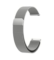 Microsonic Garmin Forerunner 255S Milanese Loop Kordon Siyah (Gümüş)