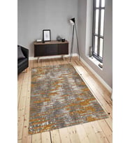 Dijital Baskılı Yıkanabilir Kaymaz Modern Renkli Salon Halısı Mutfak Halısı Yolluk ND-HY-884 (Kahverengi)
