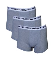 Boxerland Likralı Erkek Boxer Ekonomik Paket 3'lü (Gri)