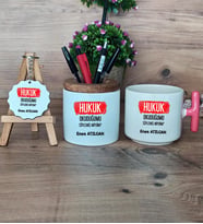  Hukuk Okuduğumu Söylemiş Miydim  Hediye Sepeti Kupa Bardak T Kulplu, Kalemlik ve Anahtarlık Hukuk Öğrencisine Hediye (Model 4)