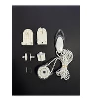 Zebra & Stor Perde Mekanizma Seti - 3,5 cm Kasaya Uyumlu Krem (Beyaz)