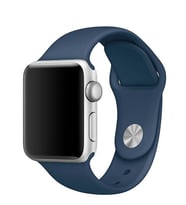 Microsonic Apple Watch Series 3 42mm Silikon Kordon (Lacivert)