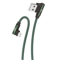 LİNKTECH K593 Safe Lightning USB 90 Derece Şarj Kablosu (Yeşil)