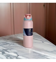 Yüksek Dereceli Sıcak ve Soğuk Paslanmaz Çelik (Stanless Steel) Mavi Termos 1000 ml (1 Lt) (Pembe)