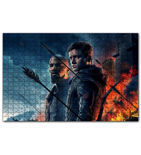 Cakapuzzle Robin Hood Taron Eggerto Jamie Fox Puzzle Yapboz MDF (Ahşap) (255 Parça)
