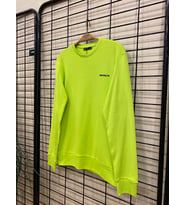 Süperlife Bisiklet Yaka Uzun Kollu Dar Kalıp İnce  Erkek Sweatshirt SPR2019K18 (Fıstık Yeşili)