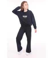 Toontoy Kız Çocuk Baskılı Eşofman Takım (Siyah)