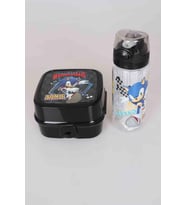 LİSANSLI SONIC 2 KATLI BESLENME KUTUSU / LUNCH BOX VE 500 ML TRITAN MATARA 2'LİSİ