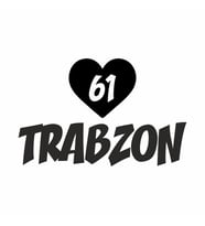 Kalpli 61 Trabzon Araba Sticker siyah 20x15 CM (Siyah)