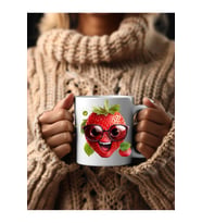 Meyve Emoji Şeklinde 3 Boyutlu Tasarım Seramik Kupa Mug - Hediyelik Kupa Bardak (10)