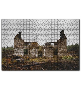 Cakapuzzle Taş Evin Yıkıntıları  Puzzle Yapboz MDF (Ahşap) (500 Parça)