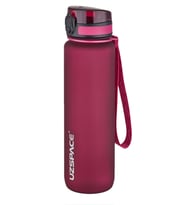 Uzspace Büyük Boy 28 cm 1000 ml 1 litre Tritan Su Matarası 14 Renk FiftyFifty Softtouch (Kırmızı)