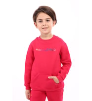 Toontoy Unisex Çocuk Baskılı Sweatshirt (Fuşya)
